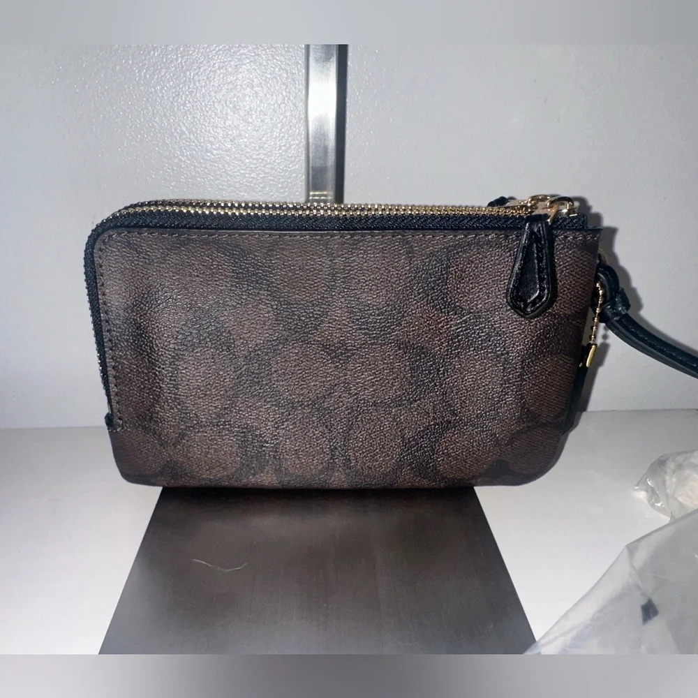 Coach Black and Brown Wristlet - Picture 4 of 6